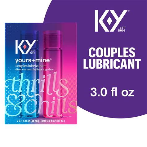 yours and mine lube|K,Y Yours+Mine, Personal Lubricant For Couples ( 2 .